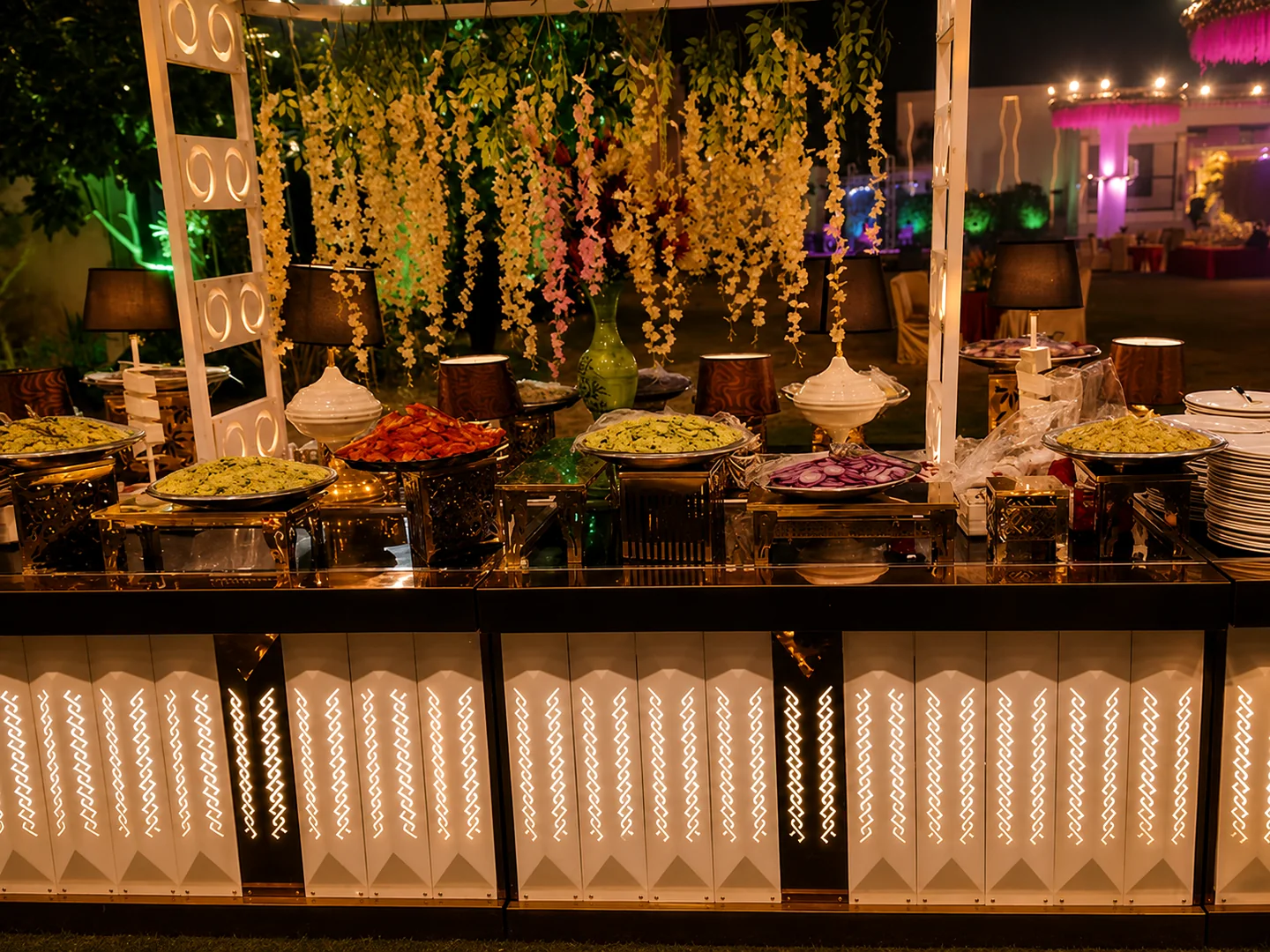 Luxury buffet presentation by OVIN CATERERS