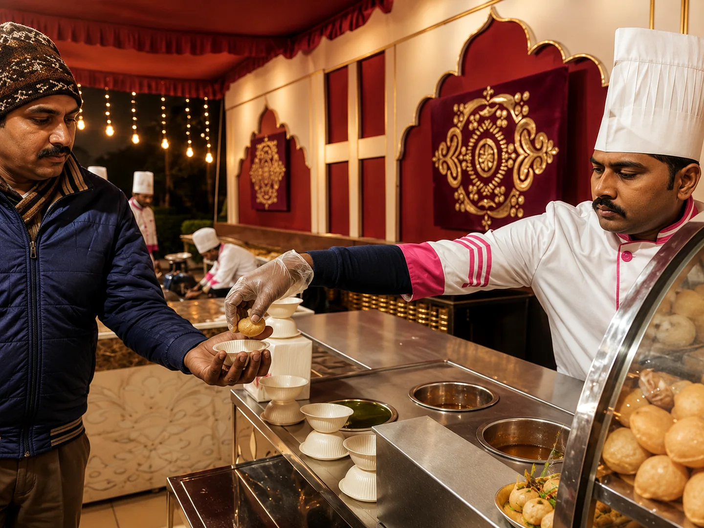 Live chaat counter